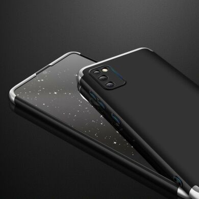 Защитный чехол GKK Double Dip Case для Samsung Galaxy A41 (A415) - Black / Silver