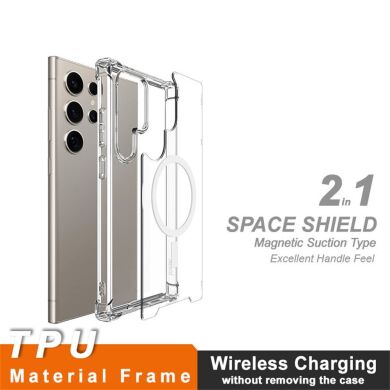 Защитный чехол IMAK Space Shield MagSafe для Samsung Galaxy S25 Ultra (S938) - Transparent