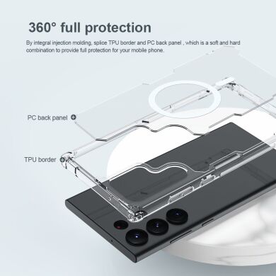 Захисний чохол NILLKIN Nature TPU Pro Magnetic для Samsung Galaxy S23 Ultra (S918) - Transparent
