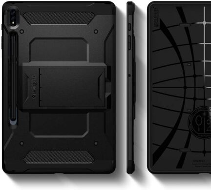 Захисний чохол Spigen (SGP) Tough Armor Pro для Samsung Galaxy Tab S7 Plus (T970/975) / S8 Plus (T800/806) - Black
