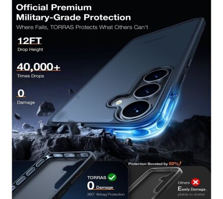 Защитный чехол TORRAS Guardian для Samsung Galaxy S26 Plus - Clear