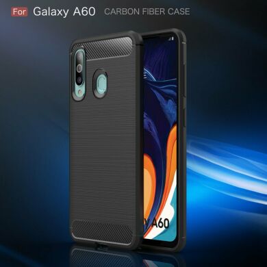 Защитный чехол UniCase Carbon для Samsung Galaxy A60 (A605) - Dark Blue