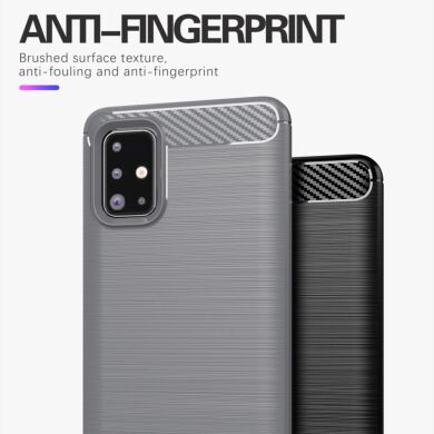 Защитный чехол UniCase Carbon для Samsung Galaxy A71 (A715) - Black