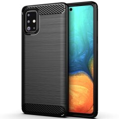 Защитный чехол UniCase Carbon для Samsung Galaxy A71 (A715) - Black