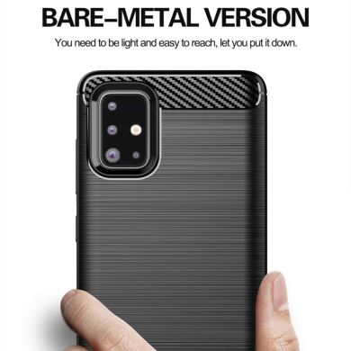 Защитный чехол UniCase Carbon для Samsung Galaxy A71 (A715) - Black