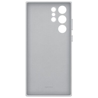 Чехол Leather Cover для Samsung Galaxy S22 Ultra (S908) EF-VS908LJEGRU - Light Gray