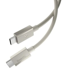 Кабель Spigen Essential EB6015CC Type-C to Type-C (60W, 1.5m) ACA10419 - Natural Titanium