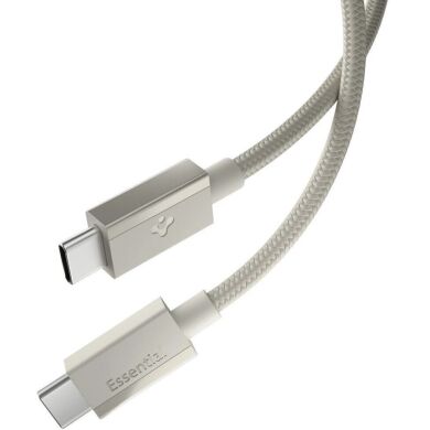 Кабель Spigen Essential EB6015CC Type-C to Type-C (60W, 1.5m) ACA10419 - Natural Titanium