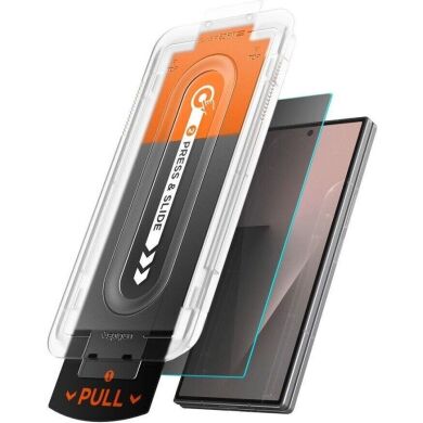 Комплект защитных стекол (2шт) Spigen GLAS.tR EZ Fit Pro Privacy Set для Samsung Galaxy Fold 8 Ultra / Fold 7 (AGL12250) - Black