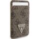 Кардхолдер с ремешком для смартфона Guess triangle MagSafe (GUBPWMWSP4GTW) - Brown. Фото 4 из 6