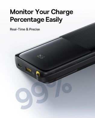 Зовнішній акумулятор Baseus Bipow 2 (20W) 10000mAh + кабель Type-C P10077101113-00 - Black