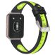 Ремешок Deexe Holes Design для Samsung Galaxy Fit 3 - Black / Green. Фото 2 из 5