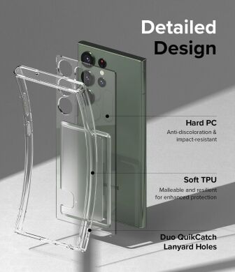Захисний чохол Ringke Fusion Card для Samsung Galaxy S23 Ultra (S918) 8809919301480 - Clear