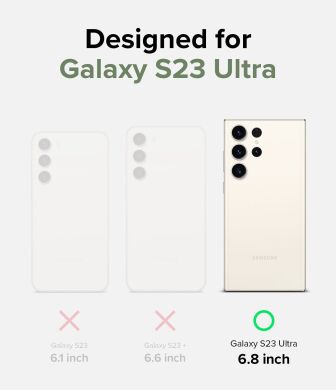 Захисний чохол Ringke Fusion Card для Samsung Galaxy S23 Ultra (S918) 8809919301480 - Clear