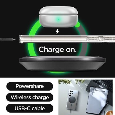 Захисний чохол Spigen (SGP) Ultra Hybrid OneTap Ring для Samsung Galaxy S24 Ultra (S928) ACS07297 - White