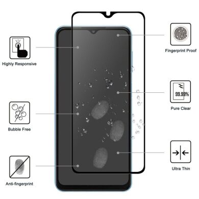 Защитное стекло Deexe Full Glue Coverage для Samsung Galaxy A25 (A256) - Black