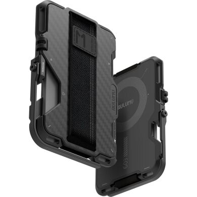 Кардхолдер AULUMU G03 Carbon Fiber Cover Magnetic - Black