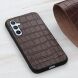 Шкіряний чохол UniCase Croco Skin для Samsung Galaxy A54 (A546) - Brown