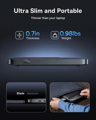 Внешний аккумулятор Baseus Blade H1 Lite 100W (20000mAh) P10021604123-00 - Black