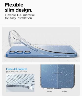 Защитный чехол Spigen (SGP) Liquid Crystal Glitter для Samsung Galaxy S25 (S931) ACS08997 - Crystal Quartz