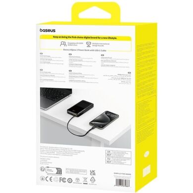 Зовнішній акумулятор Baseus Bipow 2 (20W) 10000mAh + кабель Type-C P10077101113-00 - Black