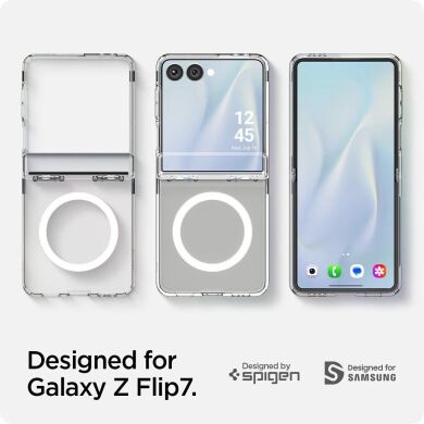 Защитный чехол Spigen (SGP) Ultra Hybrid Pro (MagFit) для Samsung Galaxy Flip 7 (ACS09559) - Clear / White