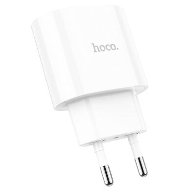 Мережевий зарядний пристрій Hoco C95A Lineal PD20W + QC3.0 - White