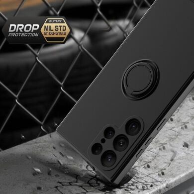 Защитный чехол Deexe Color Shell для Samsung Galaxy S22 Ultra (S908) - Black