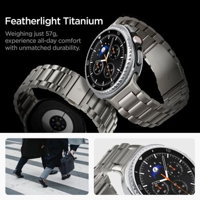 Ремінець Spigen Modern Fit Titanium для Samsung Galaxy Watch 8 (40/44mm) / 8 Classic AMP10122 - Natural Titanium