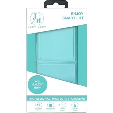 Защитный чехол Just Must Silicone Case (FF) для Samsung Galaxy Flip 6 (6977248565285) - Clear