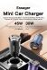 Автомобільний зарядний пристрій ESSAGER Gyroscope Mini 45W (Type-C + USB) ECCAC45-TL01-Z - Black