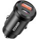 Автомобільний зарядний пристрій ESSAGER Gyroscope Mini 45W (Type-C + USB) ECCAC45-TL01-Z - Black