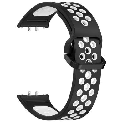 Ремешок Deexe Dot Color для Samsung Galaxy Fit 3 - Black / White