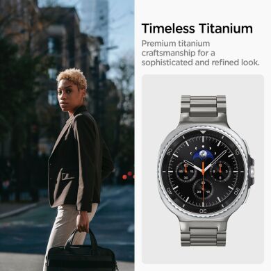 Ремінець Spigen Modern Fit Titanium для Samsung Galaxy Watch 8 (40/44mm) / 8 Classic AMP10122 - Natural Titanium