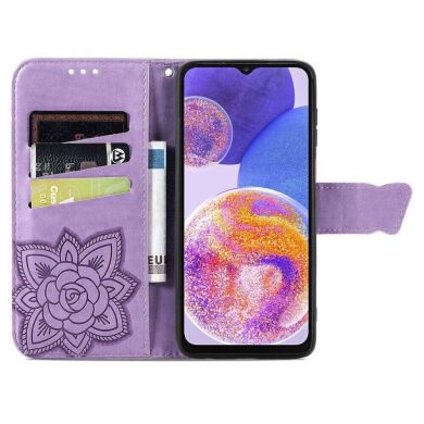 Чехол UniCase Butterfly Pattern для Samsung Galaxy A23 (A235) - Light Purple