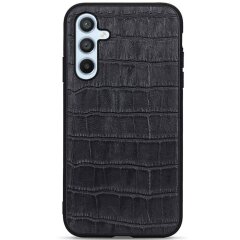Шкіряний чохол UniCase Croco Skin для Samsung Galaxy A54 (A546) - Black