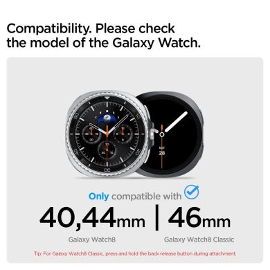 Ремінець Spigen Modern Fit Titanium для Samsung Galaxy Watch 8 (40/44mm) / 8 Classic AMP10122 - Natural Titanium