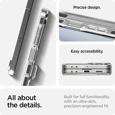 Защитный чехол Spigen (SGP) Ultra Hybrid Pro (MagFit) для Samsung Galaxy Flip 7 (ACS09559) - Clear / White