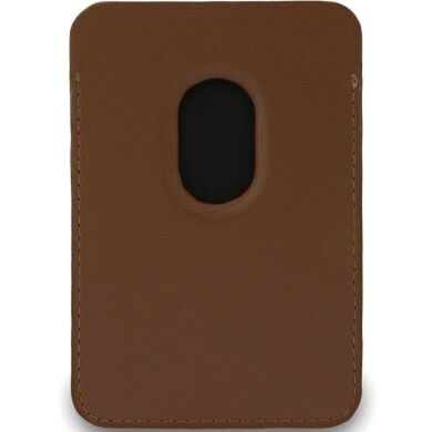Кардхолдер с ремешком для смартфона Guess triangle MagSafe (GUBPWMWSP4GTW) - Brown