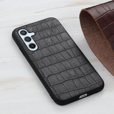 Шкіряний чохол UniCase Croco Skin для Samsung Galaxy A54 (A546) - Brown