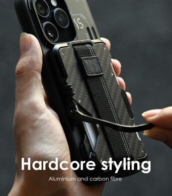 Кардхолдер AULUMU G03 Carbon Fiber Cover Magnetic - Black