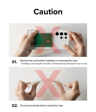 Захисний чохол Ringke Fusion Card для Samsung Galaxy S23 Ultra (S918) 8809919301480 - Clear