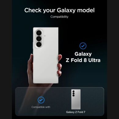 Комплект защитных стекол (2шт) Spigen GLAS.tR EZ Fit Pro Privacy Set для Samsung Galaxy Fold 8 Ultra / Fold 7 (AGL12250) - Black