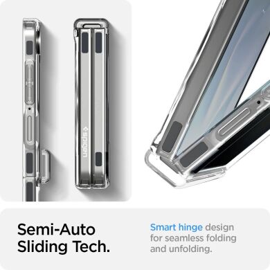 Защитный чехол Spigen (SGP) Ultra Hybrid Pro (MagFit) для Samsung Galaxy Flip 7 (ACS09559) - Clear / White