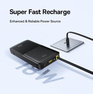 Зовнішній акумулятор Baseus Bipow 2 (20W) 10000mAh + кабель Type-C P10077101113-00 - Black
