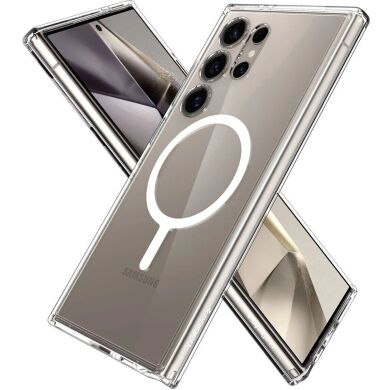 Захисний чохол Spigen (SGP) Ultra Hybrid OneTap Ring для Samsung Galaxy S24 Ultra (S928) ACS07297 - White