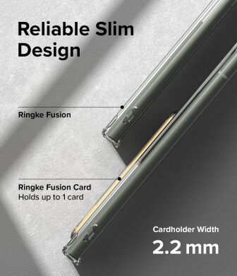 Захисний чохол Ringke Fusion Card для Samsung Galaxy S23 Ultra (S918) 8809919301480 - Clear