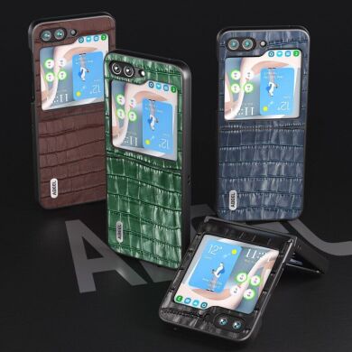 Захисний чохол ABEEL Croco Skin (FF) для Samsung Galaxy Flip 5 - Black