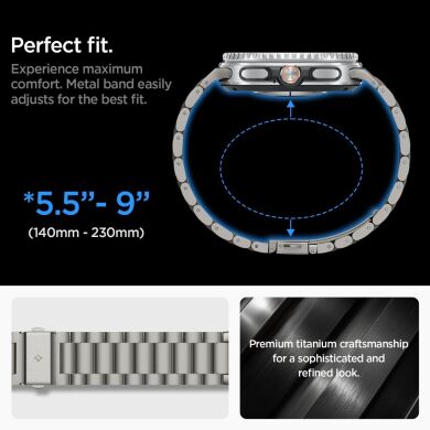 Ремінець Spigen Modern Fit Titanium для Samsung Galaxy Watch 8 (40/44mm) / 8 Classic AMP10122 - Natural Titanium