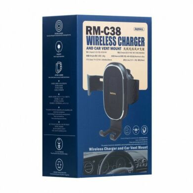 Автомобильный держатель REMAX RM-C38 Wireless Charging - Black